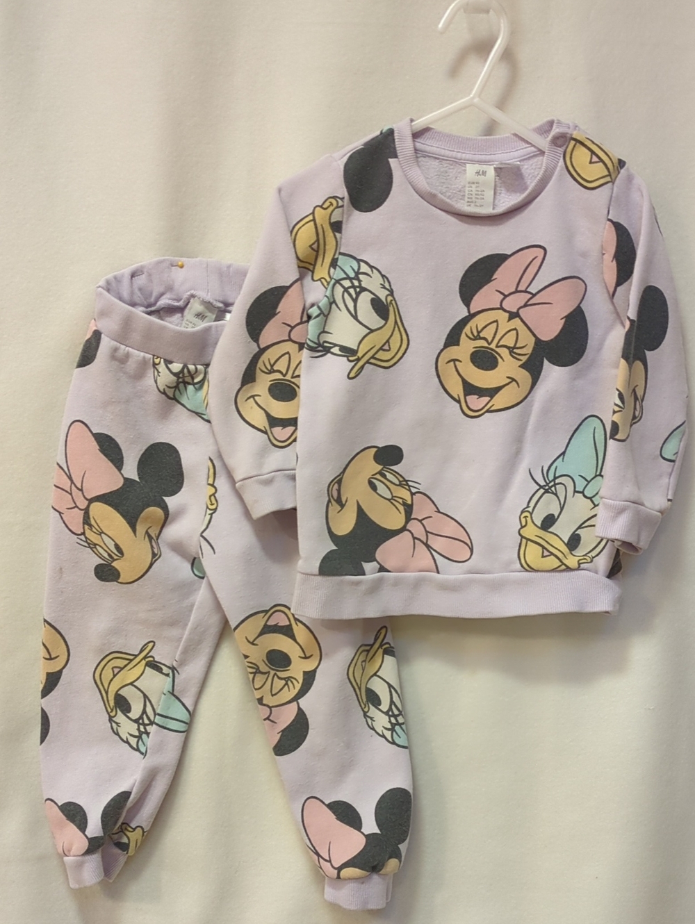H&M Lilac Minnie & Daisy Sweat Set